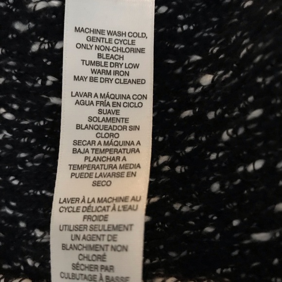 Chico’s black and white open cardigan, size 3 (XL 16) - Picture 5 of 8